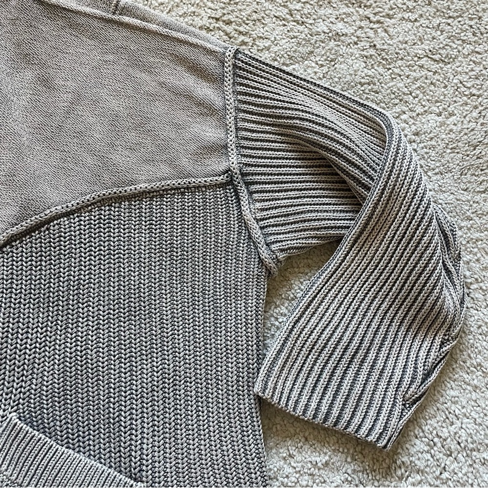 Pilcro and the Letterpress Gray and Cream Cardigan - Picture 4 of 10